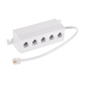 Distribuitor telefonic RJ11 tata - 5 x RJ11 mama