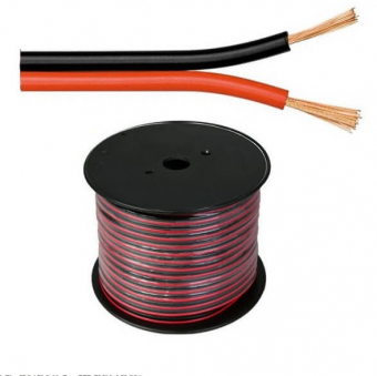 Cablu Boxe Rosu-Negru 2x1mm