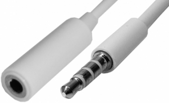 Cablu Prelungitor Jack 3,5 mm tata 4CT. - Jack 3,5 mm mama 4CT.1M