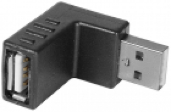 Adaptor USB A tata → USB A mama 90°