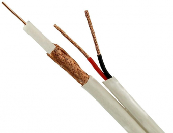 Cablu coaxial cu alimentare RG6 2×0.75