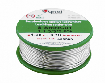 Fludor fara plumb 1mm 100gr Cynel