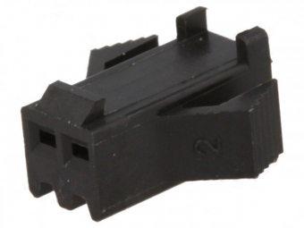 Conector 2 Pini Negru Mama