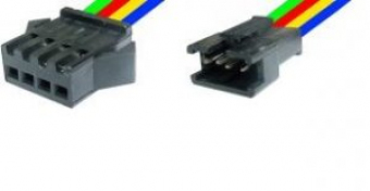 Cablu conector mic negru 4 pini mama → 4 pini tata
