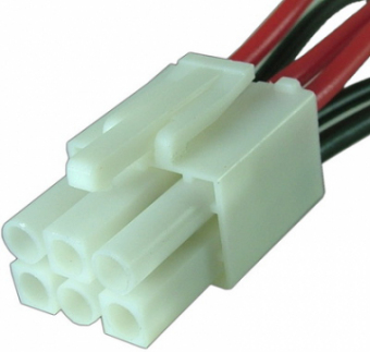 Cablu conector 6 pini mama → 6 pini tata - 25 cm
