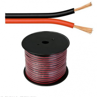 Cablu Boxe Rosu-Negru 2x0,75mm