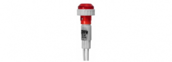 Bec martor, pe fir, 220V, 35x14 mm, rosu