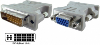 Adaptor DVI-I duallink -> VGA mama