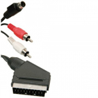 Cablu SCART-2xRCA+S-VIDEO 10M