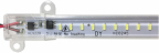 Bagheta cu 144 LED-uri, 220V/12W, lumina alb/rece - 1m
