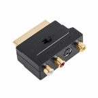 ADAPTOR EUROSCART gold - 3RCA+SVHS CU INTRERUPATOR